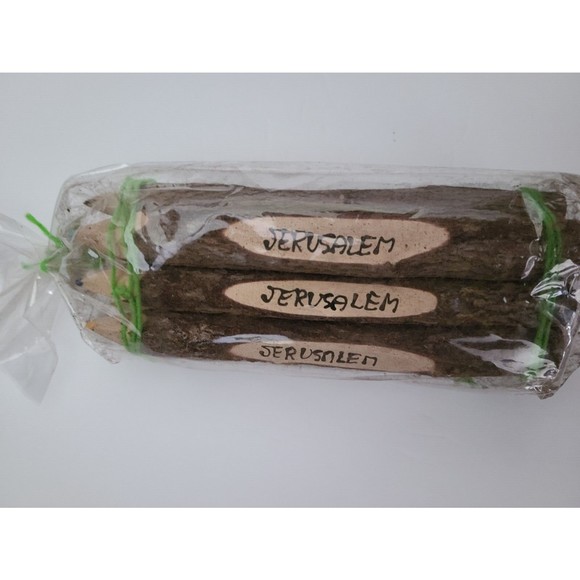 Souvenir Pencils Jerusalem Israel 6.75" Engraved Thick Wooden Set of 10 - Picture 2 of 4